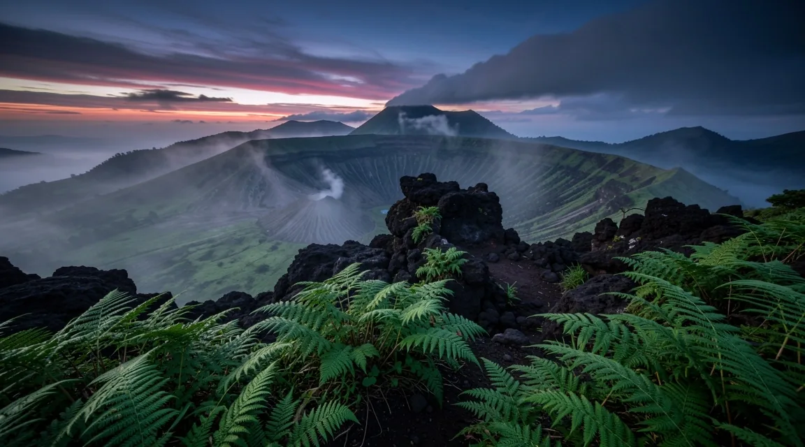 Scenic mountain landscape